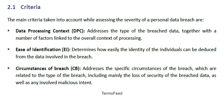 GDPR Data Breach Notice Letter TermsFeed GDPR Data Breach Notice Letter TermsFeed