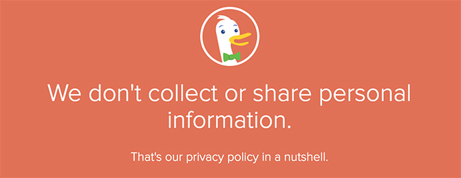 DuckDuckGo: Privacy Policy in a nutshell
