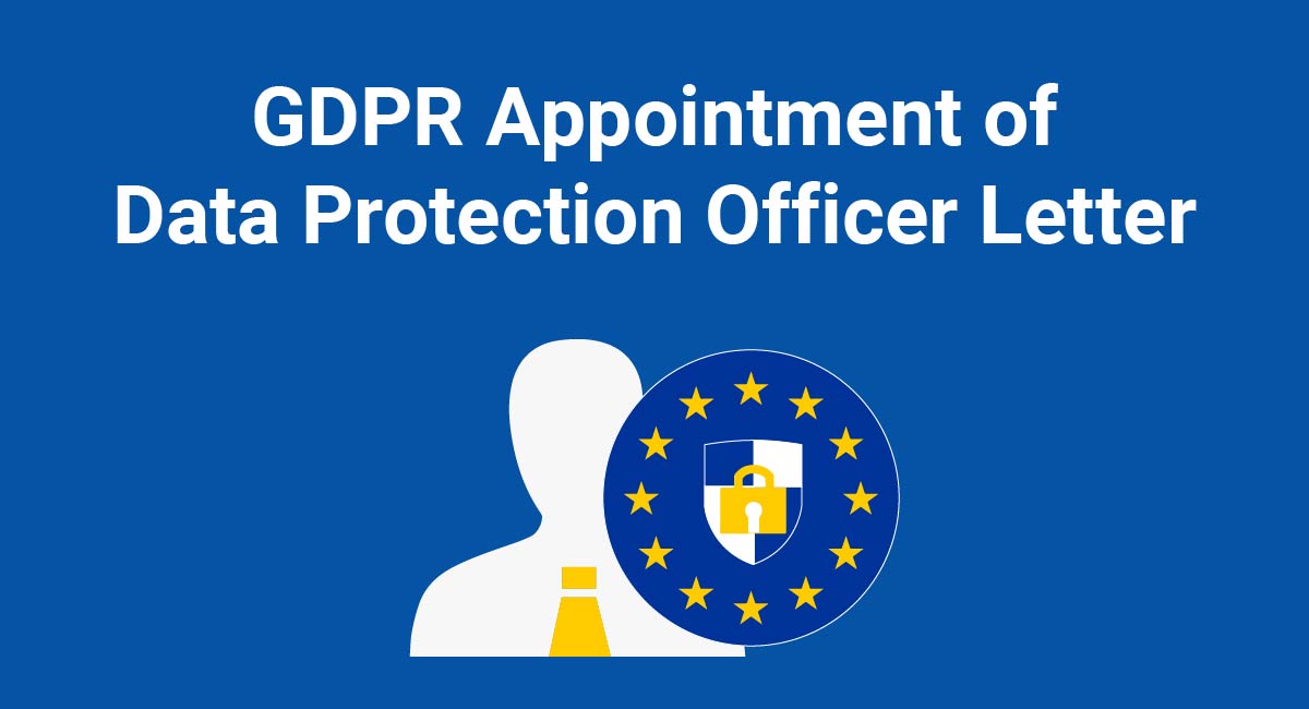 GDPR Appointment of Data Protection Officer Letter