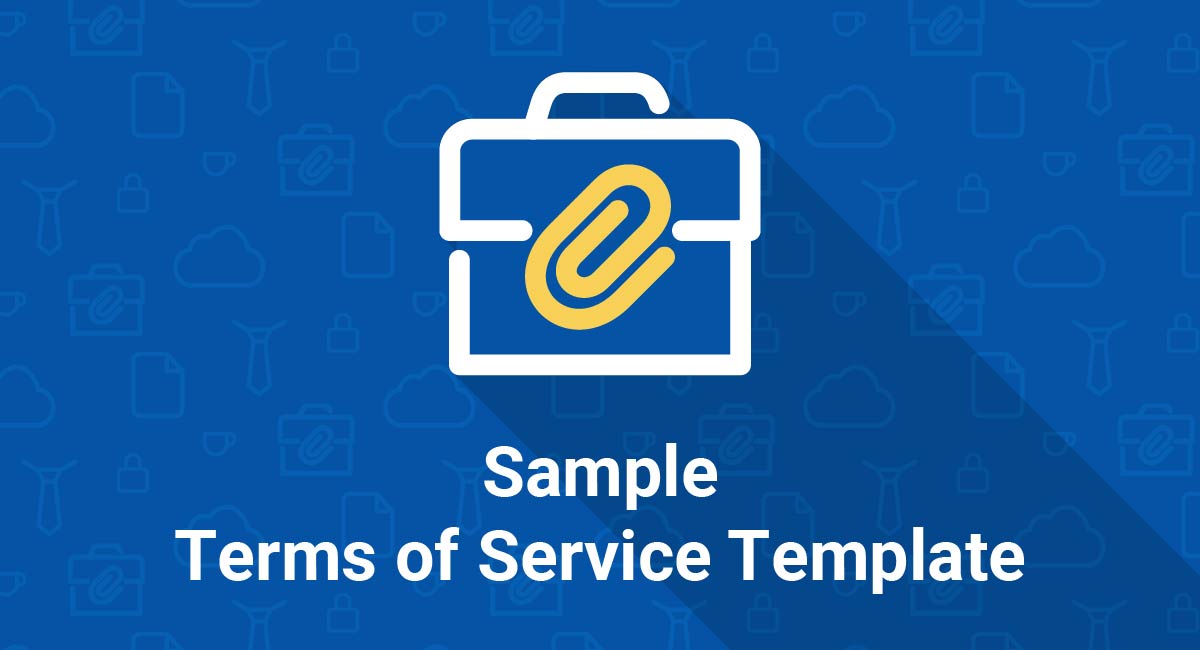 Sample Terms of Service Template
