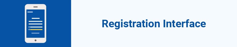 Registration Interface