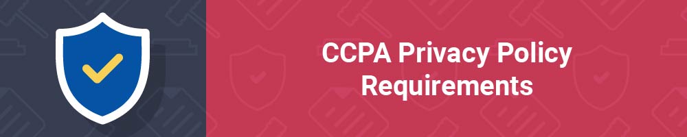 CCPA Privacy Policy Requirements