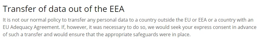 Transferring Personal Data Out Of The Eu Termsfeed