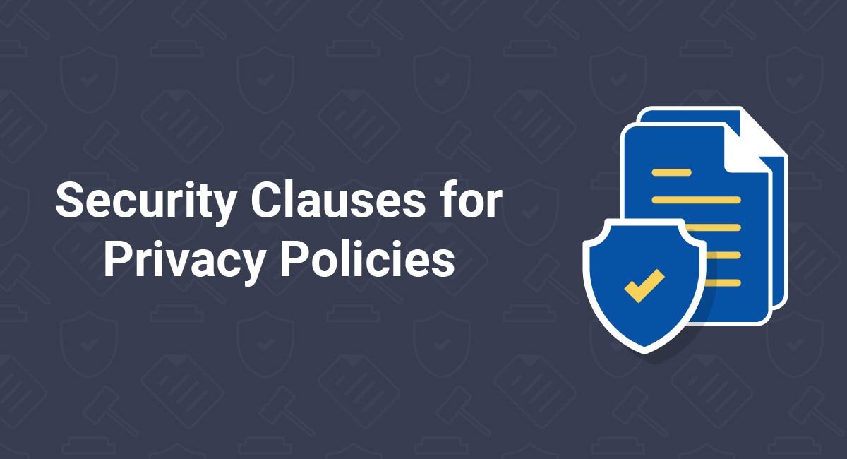 Security Clauses for Privacy Policies