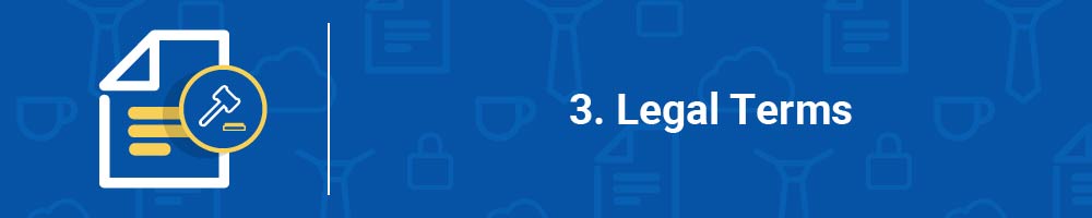 3. Legal Terms