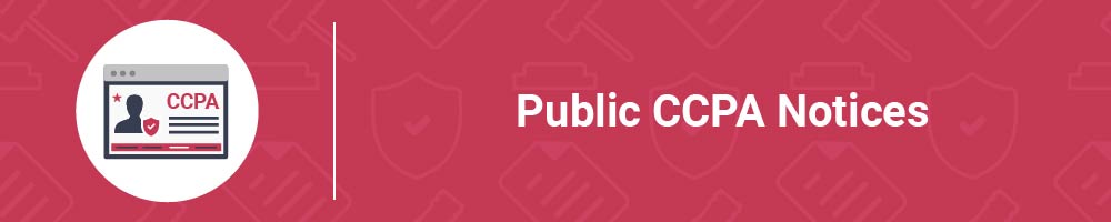 Public CCPA Notices