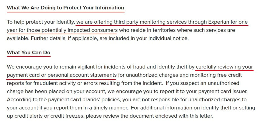 Rooster Teeth Data Breach Notice: What we are doing and what you can do to protect your information sections