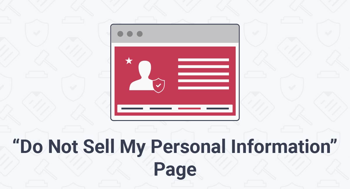 "Do Not Sell My Personal Information" Page