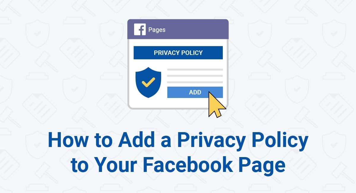 how to create privacy policy link for facebook page