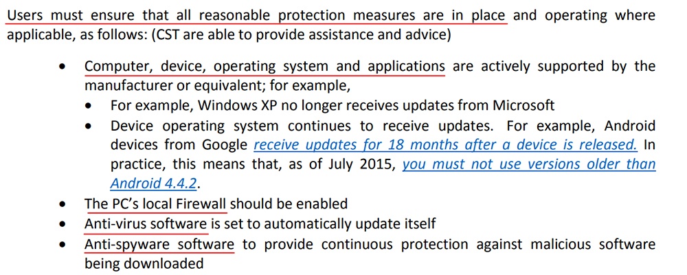 UCLan IT Security Policy: Users must ensure reasonable protection measures clause