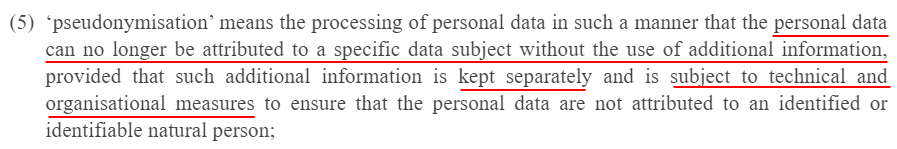 EUR-Lex Europa: GDPR Article 4 section 5