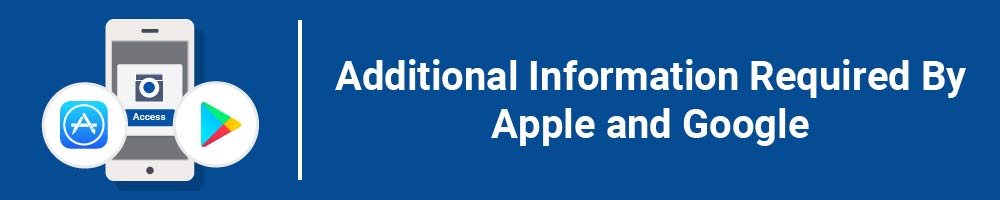 Additional Information Required By Apple and Google