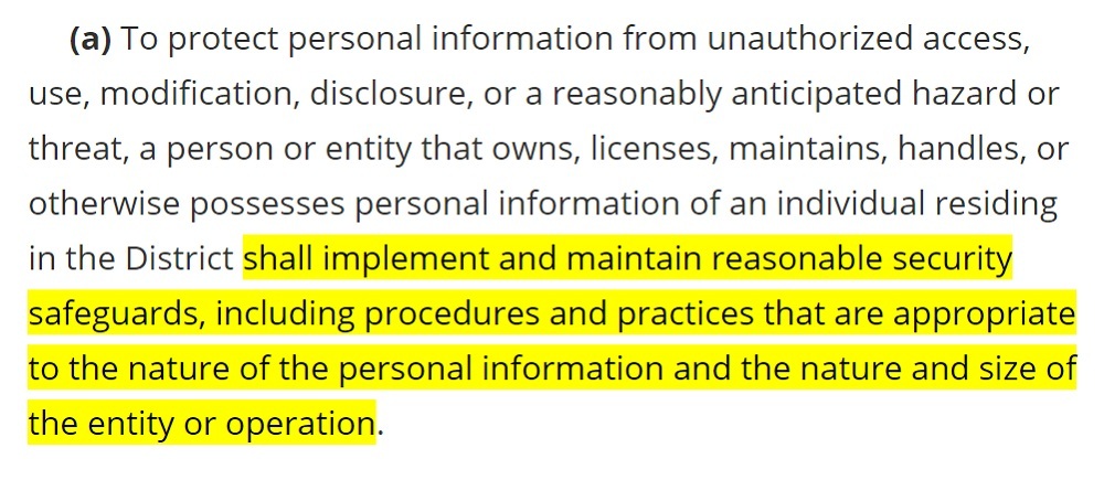 Code of the District of Columbia Chapter 38: Consumer Protections - Section 28 3852 01 a