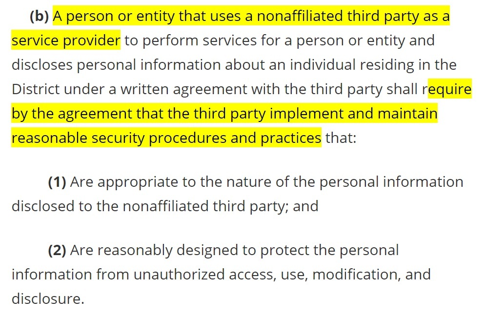 Code of the District of Columbia Chapter 38: Consumer Protections - Section 28 3852 01 b