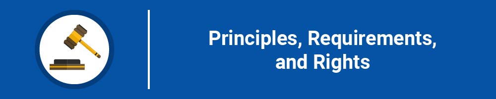 Principles, Requirements, and Rights