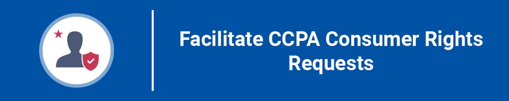 Facilitate CCPA Consumer Rights Requests