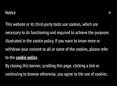 Generic Cookie Consent Notice with implied consent