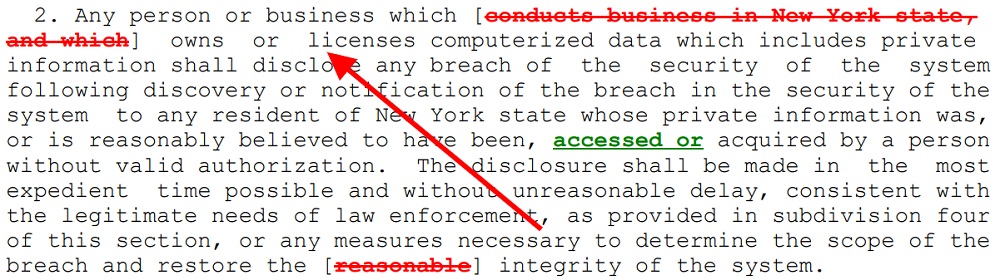 NY Shield Act Section 3 a 2 - Amended