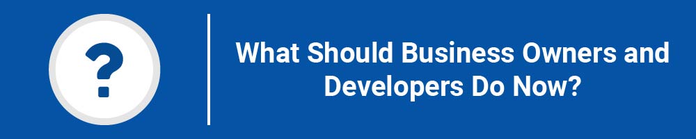 What Should Business Owners and Developers Do Now?