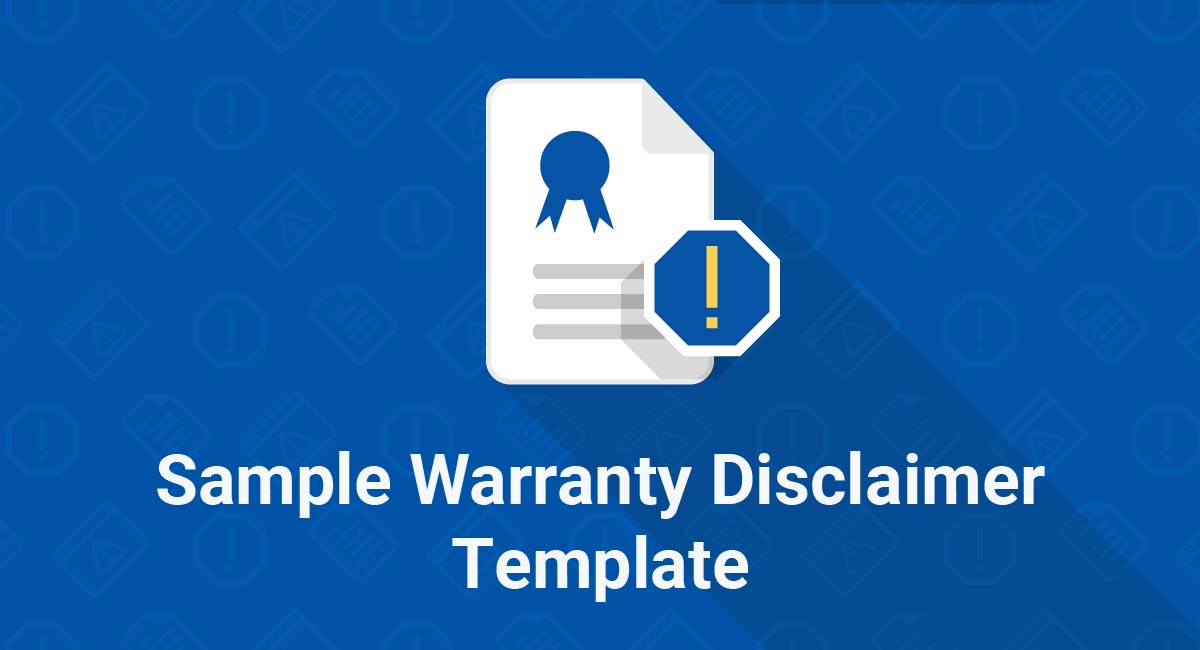 Sample Warranty Disclaimer Template TermsFeed