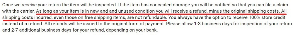 Total Home Supply Returns Policy: How do I get my refund clause