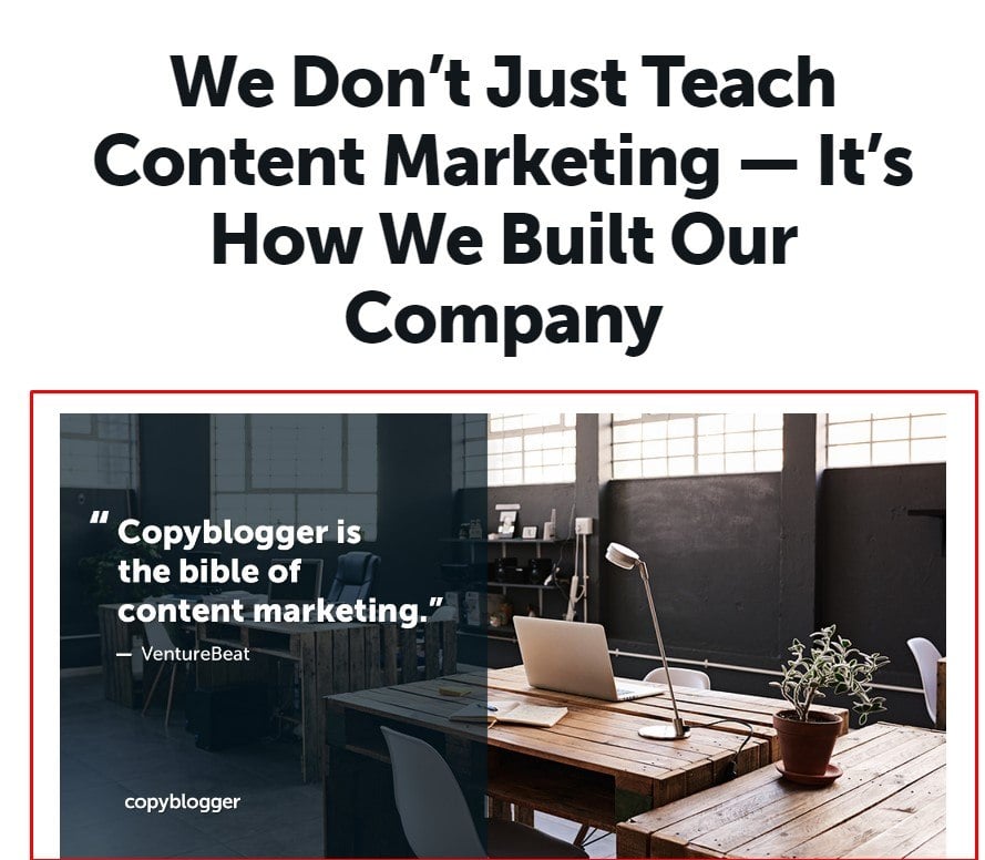 Copyblogger About page updated