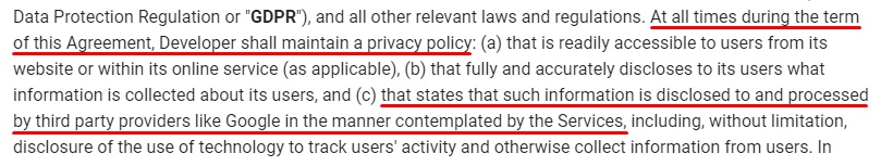 Firebase Crashlyics Terms of Service: Specific terms for developers