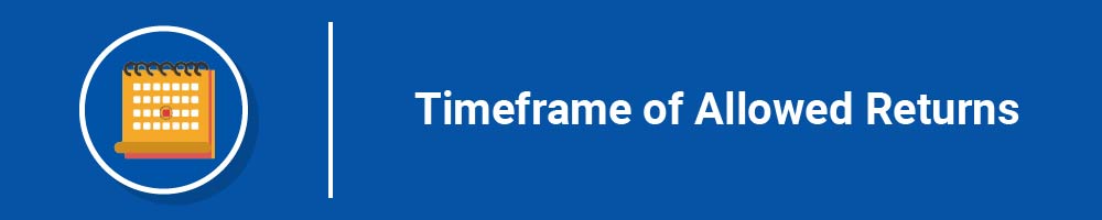 Timeframe of Allowed Returns