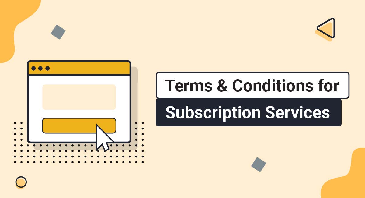 Image for: Terms & Conditions for Subscription Services