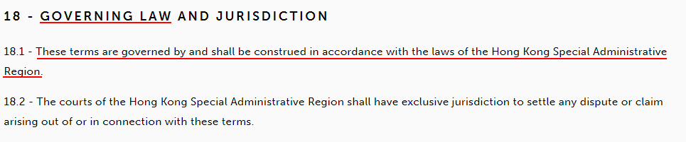 Native Union Terms of Use: Governing Law and Jurisdiction clause - updated for 2022