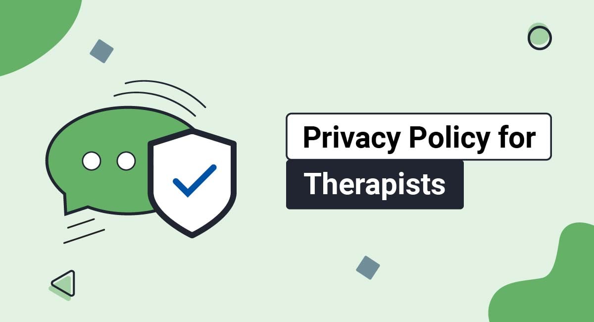 Privacy Policy for Therapists