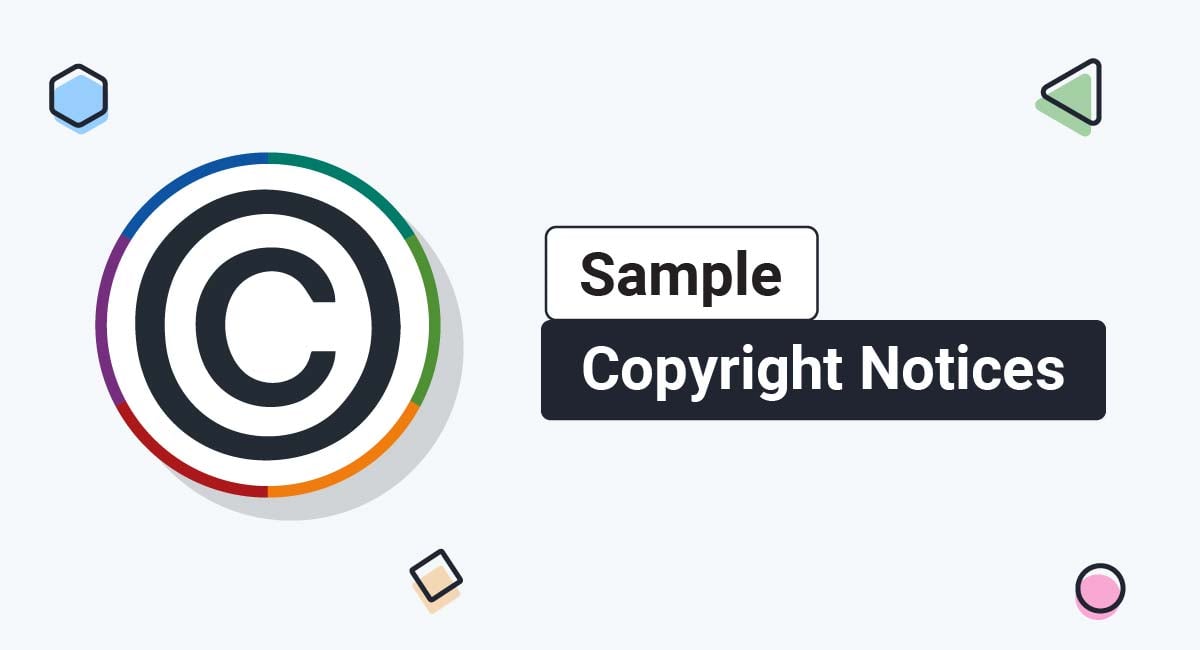 Sample Copyright Notices