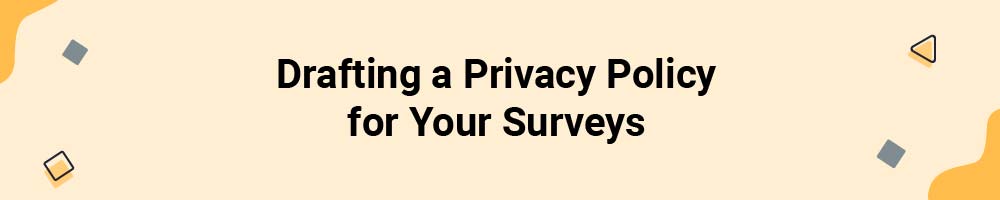Drafting a Privacy Policy for Your Surveys