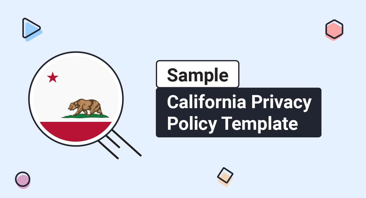 California Privacy Policy Template
