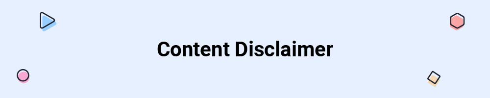 Content Disclaimer