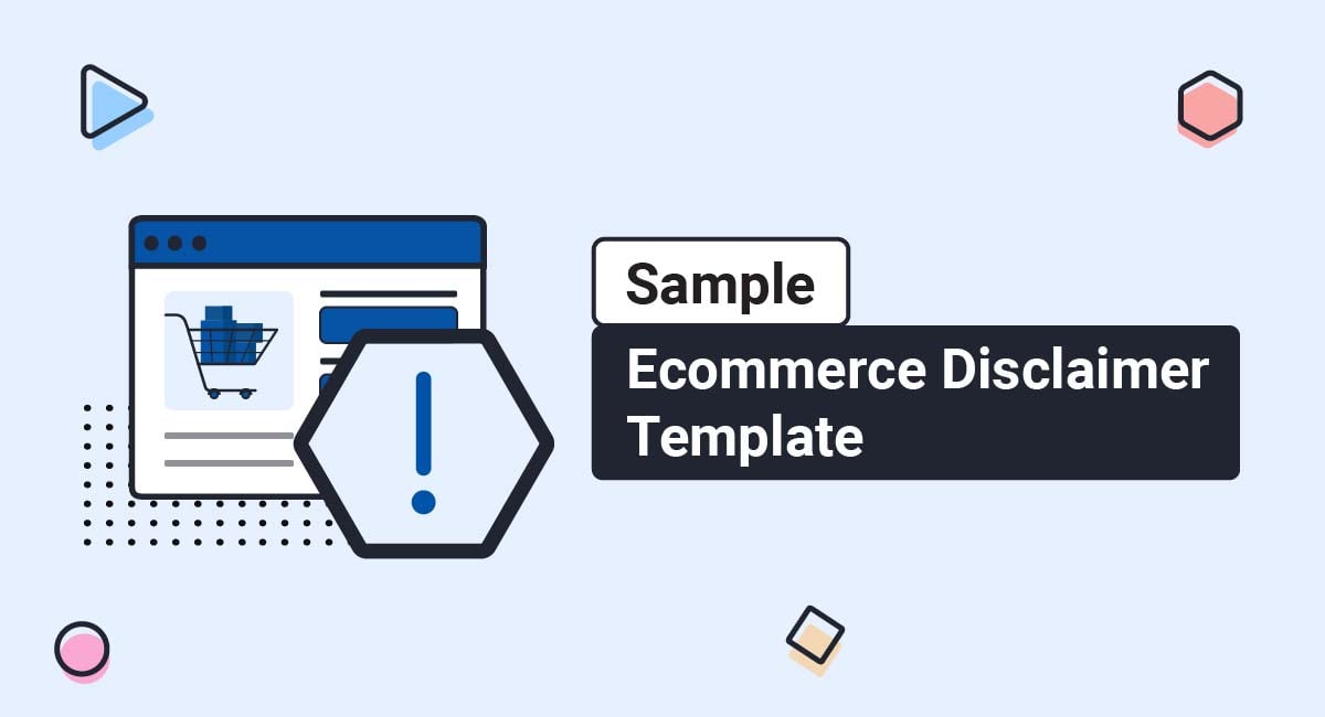 Ecommerce Disclaimer Template