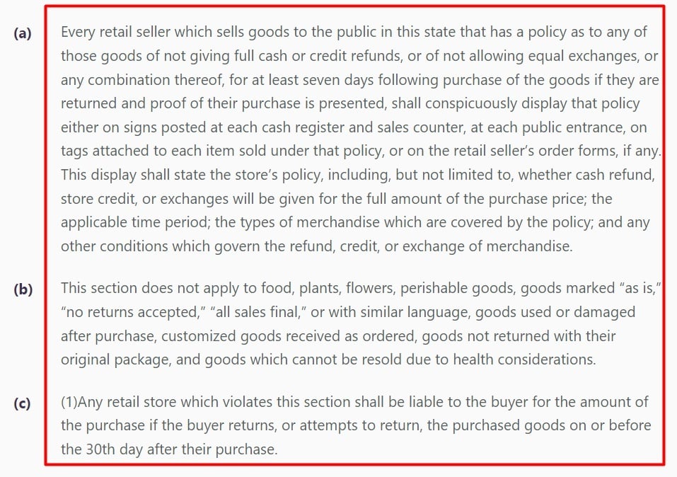 California Public Law: Civil Code Section 1723 excerpt