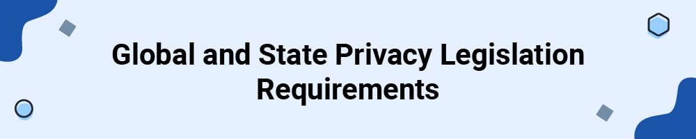 Global and State Privacy Legislation Requirements