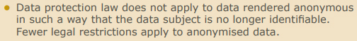 ICO Anonymisation: Managing Data Protection Risk Code of Practice - Data protection law does not apply to data rendered anonymous