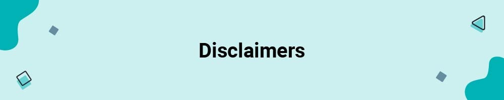 Disclaimers