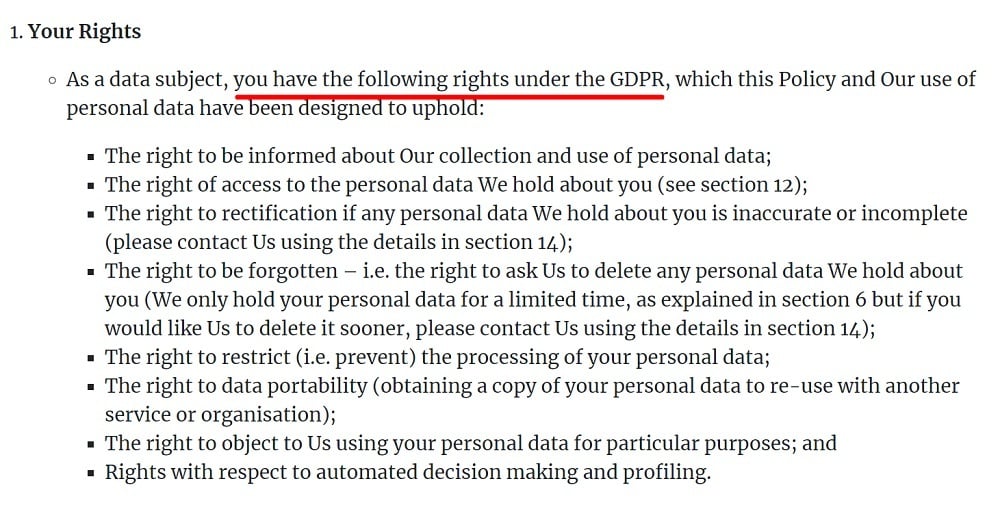 Air Quality News Privacy GDPR and Cookie Policy: Your Rights clause