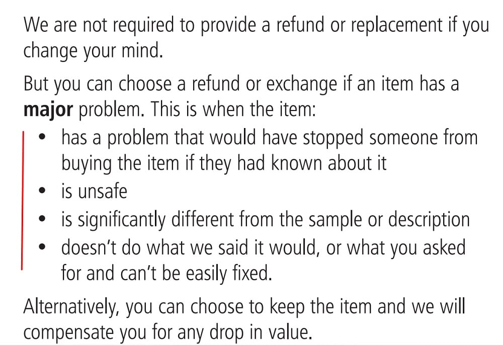 ACCC Refund Poster sample