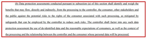 Delaware DPDPA: Data protection assessment section