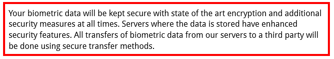 Generic biometric security clause