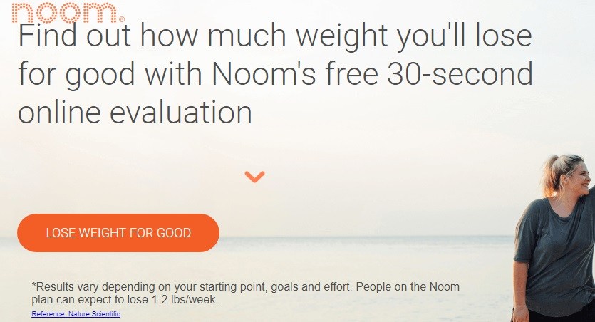 Noom weight loss results disclaimer