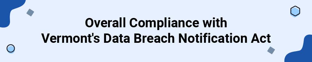 Overall Compliance with Vermont's Data Breach Notification Act