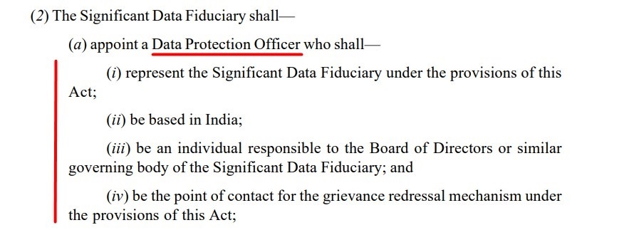 India DPDP: Role of Data Protection Officer