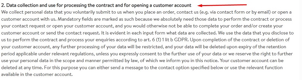 Groundies Privacy Policy: Data collection and use clause