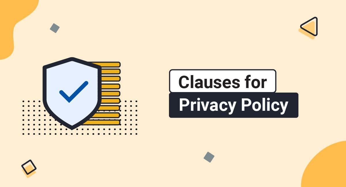 Clauses for Privacy Policy