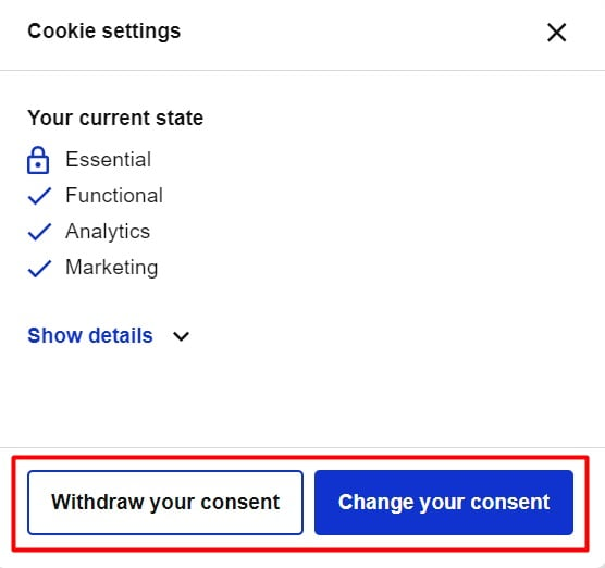 Dreamdata Cookie Consent Settings